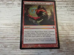 3x FOIL Flames of the Blood Hand- Fire & Lightning Deck - NM - English - OOP MTG - Image 3