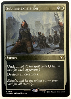 MTG Sublime Exhalation FOIL ETCHED Commander Masters 475 NM - Image 1