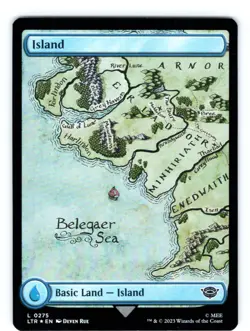 Magic Island Map Foil 0275 LTR Lord of the Rings - Image 1