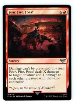 Magic Fear, Fire, Foes! Foil 0125 LTR Lord of the Rings - Image 1