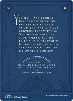 Estrid's Invocation (Secret Lair) FOIL PROMO NM Blue Rare MAGIC CARD ABUGames - Image 2