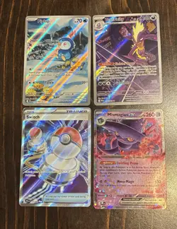 Pokemon Phantasmal Flames Lot Illustration Cards Art Piplup & Toxtricity + More - Image 1