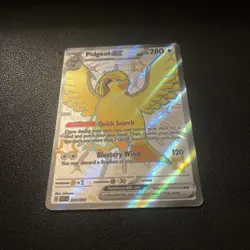 Pokemon Pidgeot EX Paldean Fates Shiny Ultra Rare Card 221/091 NM/Mint TCG - Image 2