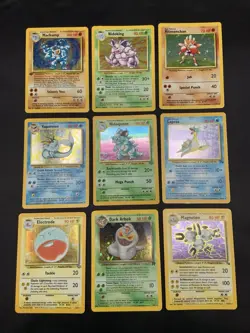 Vintage Pokemon Cards Rare Holo Lot WOTC Era Only MP/HP - Image 1