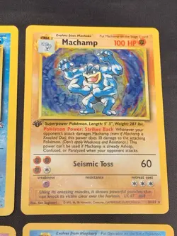 Vintage Pokemon Cards Rare Holo Lot WOTC Era Only - Mewtwo, Vaporeon, Machamp - Image 4