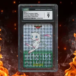 Bandai Carddass Pokemon MEW Green Prizm Holo CGC 9 #151 - Image 1
