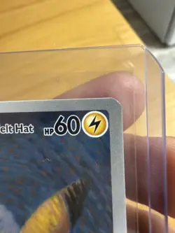 Pokemon Pikachu TCG Grey Felt Hat Van Gogh Full Art Promo SVP #085 - Image 5