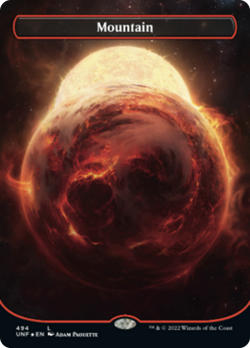 Mountain (494 Galaxy) FOIL Unfinity NM Land Basic Land MAGIC MTG CARD ABUGames - Image 1