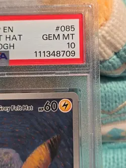 Pokemon Pikachu with Grey Felt Hat Van Gogh Full Art Promo SVP EN 085 PSA 10 - Image 3
