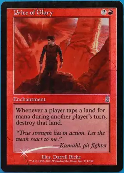 Price of Glory FOIL Odyssey PLD Red Uncommon MAGIC CARD (ID# 493762) ABUGames - Image 1