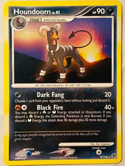 Pokemon Great Encounters - Houndoom 18/106 - Rare - NM - Image 1