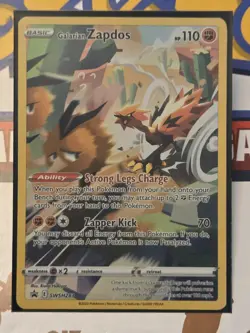 Pokemon Galarian Zapdos TCG SWSH283 Black Star Promo - Image 5