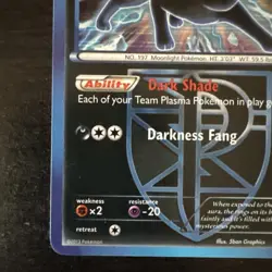 Pokemon Plasma Freeze Umbreon (Team Plasma) 64/116 Holo rare - Near Mint (NM) - Image 5