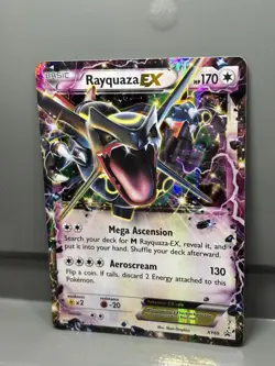 Pokemon TCG Rayquaza EX (Shiny) XY69 XY Holo Black Star Promo - Image 2