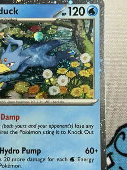 🌀 Pokemon TCG Golduck MEP 008 Mega Evolution Pokemon Blister Promo SWIRL 🌀 - Image 2