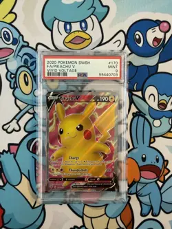 Pokemon Pikachu V Full Art 170/185 Vivid Voltage - PSA 9 Mint | FAST SHIP ? GEM - Image 1