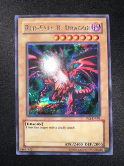 Yu-Gi-Oh! Red Eyes B. Dragon PCJ-EN001 Prismatic Secret Rare YuGiOh Card - VLP - Image 1