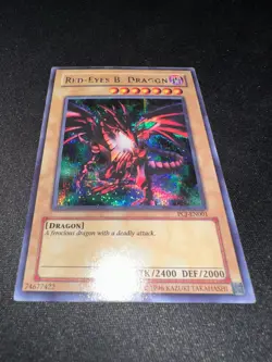 Yu-Gi-Oh! Red Eyes B. Dragon PCJ-EN001 Prismatic Secret Rare YuGiOh Card - VLP - Image 4
