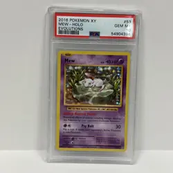 Pokemon Mew 2016 XY Evolutions Holo 53/108 PSA 10 - Image 1