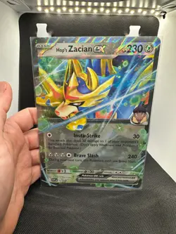 JUMBO Hop's Zacian ex SVP193 Black Star Promos Holo Pokemon 2025 NM+ OVERSIZED - Image 1
