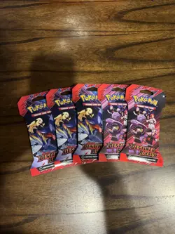 Pokemon Destined Rivals Single Sleeved Blister Booster Pack (5) - Image 1