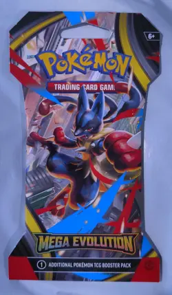 Pokemon Mega Evolution Sleeved Booster Pack Random Art Factory Sealed - Image 4
