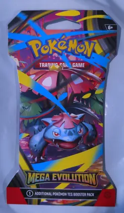 Pokemon Mega Evolution Sleeved Booster Pack Random Art Factory Sealed - Image 5