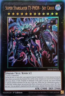 RA04-EN072 SUPER STARSLAYER TY-PHON - SKY CRISIS ULTIMATE RARE 1ST ED YuGiOh - Image 1