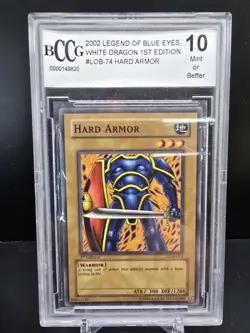 2002 YU-GI-OH! LEGEND OF BLUE EYES WHITE DRAGON 1ST ED #074 HARD ARMOR BCCG10 - Image 1
