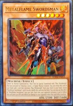 Yugioh! Metalflame Swordsman - SUDA-EN014 - 1st Edition NM - Image 1
