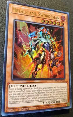 Yugioh! Metalflame Swordsman - SUDA-EN014 - 1st Edition NM - Image 2