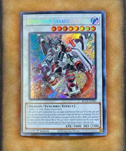 Yugioh Borreload Savage Dragon BLCR-EN083 Secret Rare 1st Ed NM - Image 1