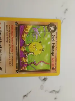 First Edition Dark Primeape 43/82 LP+ Vintage Team Rocket Pokemon Cards - Image 2