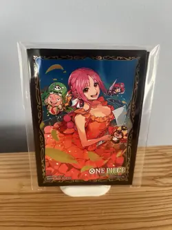 ONE PIECE Card Game Official Rebecca Promo Sleeves 2025 Treasure Cup (10pc) NEW - Image 1