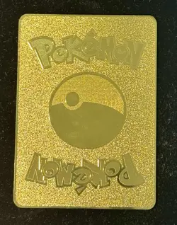 Pokemon Pikachu I Choose You!! Gold Metal Card - Image 2