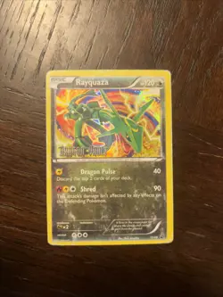 2012 Pokemon TCG Rayquaza Trading Card Dragon Vault Stamped Holo Rare, #11/20 - Image 1