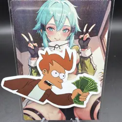 Sinon Sword Art Online Anime Waifu Card Doujin ACG Goddess Holo - Image 1