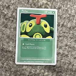 Pokepu S1, 1st Ed. - Peter (Caterpie) - Pokemon Fan Art & Derpy Parody Card - Image 1