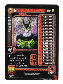 Score Dragon Ball GT TCG Cell Foil Holo Card 1 of 8 - Image 1