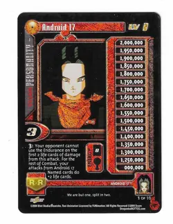Score Dragon Ball GT TCG Android 17 Foil Holo Card 1 of 10 - Image 1