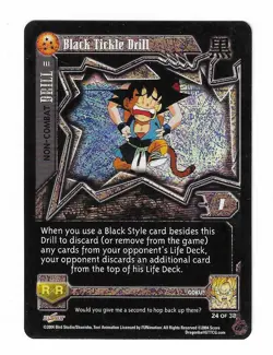 Score Dragon Ball GT TCG Black Tickle Drill Foil Holo Card 24 of 38 - Image 1