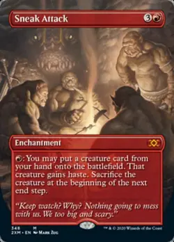 Sneak Attack (Borderless) - Near Mint MTG Double Masters - Image 1