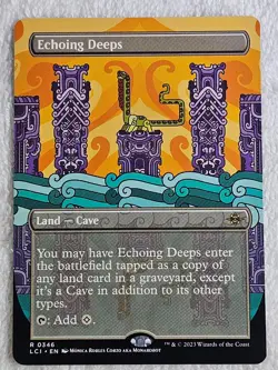 MTG Echoing Deeps (Borderless) #346 The Lost Caverns of Ixalan Card Rare NM - Image 1