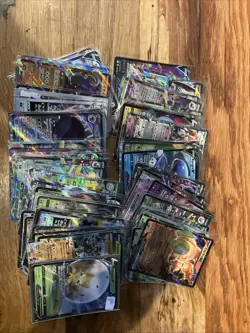 Pokemon Lot English And Japanese V Ex And V Star 100 Cards - Image 1