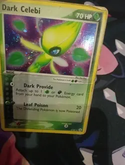 POKEMON EX HIDDEN LEGENDS DARK CELEBI HOLO 4/101 CARD HP - Image 1