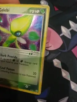 POKEMON EX HIDDEN LEGENDS DARK CELEBI HOLO 4/101 CARD HP - Image 3