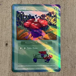 Pokepu S1, 1st Ed Plumby Vileplume Pokemon Fan Art Derpy Parody Card Rare Holo - Image 1