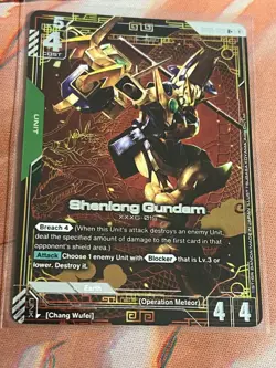 Gundam Card Game Shenlong Gundam (R+) GD01-029 Newtype Rising Mint Alt Art TCG - Image 1