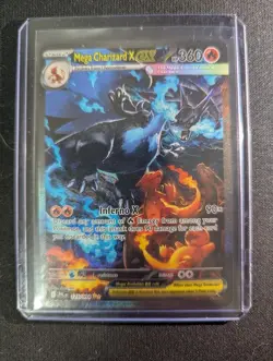 Mega Charizard X ex 125/094 SIR Phantasmal Flames Pokemon Card NM - Image 1