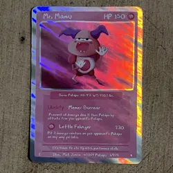 Pokepu S1, 1st Ed. Mr. Mamu Mr. Mime Pokemon Fan Art Derpy Parody Card Rare Holo - Image 1